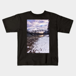 Snow Baubles on the Shoreline Kids T-Shirt